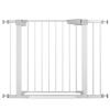 imageCumbor 297406quot Baby Gate for Stairs Moms Choice Awards WinnerDog Gate for Doorways Pressure Mounted Self Closing Pet Gates for Dogs Indoor Safety Child Gate with Easy Walk Thru Door Silver