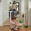 imageCumbor 29746quot Baby Gate for Stairs Moms Choice Awards WinnerAuto Close Dog Gate for The House Gifts for Mom Easy Install Pressure Mounted Pet Gates for Doorways BlackWhite
