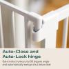 imageCumbor 29746quot Baby Gate for Stairs Moms Choice Awards WinnerAuto Close Dog Gate for The House Gifts for Mom Easy Install Pressure Mounted Pet Gates for Doorways BlackWhite