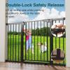 imageCumbor 29746quot Baby Gate for Stairs Moms Choice Awards WinnerAuto Close Dog Gate for The House Gifts for Mom Easy Install Pressure Mounted Pet Gates for Doorways BlackBlack