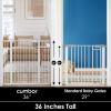 imageCumbor 29746quot Baby Gate for Stairs Moms Choice Awards WinnerAuto Close Dog Gate for The House Gifts for Mom Easy Install Pressure Mounted Pet Gates for Doorways BlackWhite