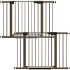 imageCumbor 29746quot Baby Gate for Stairs Moms Choice Awards WinnerAuto Close Dog Gate for The House Gifts for Mom Easy Install Pressure Mounted Pet Gates for Doorways BlackBrown
