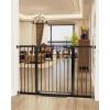 imageCumbor 29746quot Baby Gate for Stairs Moms Choice Awards WinnerAuto Close Dog Gate for The House Gifts for Mom Easy Install Pressure Mounted Pet Gates for Doorways BlackBlack