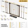 imageCumbor 29746quot Baby Gate for Stairs Moms Choice Awards WinnerAuto Close Dog Gate for The House Gifts for Mom Easy Install Pressure Mounted Pet Gates for Doorways BlackBrown