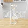 imageCumbor 29746quot Baby Gate for Stairs Moms Choice Awards WinnerAuto Close Dog Gate for The House Gifts for Mom Easy Install Pressure Mounted Pet Gates for Doorways BlackWhite