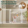 imageCumbor 29746quot Baby Gate for Stairs Moms Choice Awards WinnerAuto Close Dog Gate for The House Gifts for Mom Easy Install Pressure Mounted Pet Gates for Doorways BlackWhite