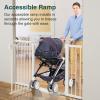 imageCumbor 29746quot Baby Gate for Stairs Moms Choice Awards WinnerAuto Close Dog Gate for The House Gifts for Mom Easy Install Pressure Mounted Pet Gates for Doorways BlackWhite