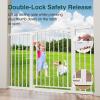 imageCumbor 29746quot Baby Gate for Stairs Moms Choice Awards WinnerAuto Close Dog Gate for The House Gifts for Mom Easy Install Pressure Mounted Pet Gates for Doorways BlackWhite