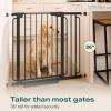 imageCumbor 29746quot Baby Gate for Stairs Moms Choice Awards WinnerAuto Close Dog Gate for The House Gifts for Mom Easy Install Pressure Mounted Pet Gates for Doorways BlackBlack