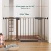 imageCumbor 29746quot Baby Gate for Stairs Moms Choice Awards WinnerAuto Close Dog Gate for The House Gifts for Mom Easy Install Pressure Mounted Pet Gates for Doorways BlackBrown