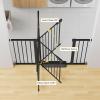 imageCumbor 29746quot Baby Gate for Stairs Moms Choice Awards WinnerAuto Close Dog Gate for The House Gifts for Mom Easy Install Pressure Mounted Pet Gates for Doorways BlackBlack