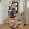 imageCumbor 29746quot Baby Gate for Stairs Moms Choice Awards WinnerAuto Close Dog Gate for The House Gifts for Mom Easy Install Pressure Mounted Pet Gates for Doorways BlackGray