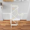 imageCumbor 29746quot Baby Gate for Stairs Moms Choice Awards WinnerAuto Close Dog Gate for The House Gifts for Mom Easy Install Pressure Mounted Pet Gates for Doorways BlackWhite