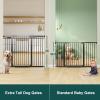 imageCumbor 29746quot Baby Gate for Stairs Moms Choice Awards WinnerAuto Close Dog Gate for The House Gifts for Mom Easy Install Pressure Mounted Pet Gates for Doorways BlackBlack