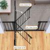 imageCumbor 29746quot Baby Gate for Stairs Moms Choice Awards WinnerAuto Close Dog Gate for The House Gifts for Mom Easy Install Pressure Mounted Pet Gates for Doorways BlackBlack
