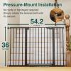 imageCumbor 29746quot Baby Gate for Stairs Moms Choice Awards WinnerAuto Close Dog Gate for The House Gifts for Mom Easy Install Pressure Mounted Pet Gates for Doorways BlackBlack