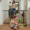 imageCumbor 29746quot Baby Gate for Stairs Moms Choice Awards WinnerAuto Close Dog Gate for The House Gifts for Mom Easy Install Pressure Mounted Pet Gates for Doorways BlackBlack
