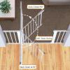 imageCumbor 29746quot Baby Gate for Stairs Moms Choice Awards WinnerAuto Close Dog Gate for The House Gifts for Mom Easy Install Pressure Mounted Pet Gates for Doorways BlackWhite