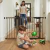imageCumbor 29746quot Baby Gate for Stairs Moms Choice Awards WinnerAuto Close Dog Gate for The House Gifts for Mom Easy Install Pressure Mounted Pet Gates for Doorways BlackBrown