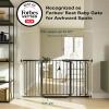imageCumbor 29746quot Baby Gate for Stairs Moms Choice Awards WinnerAuto Close Dog Gate for The House Gifts for Mom Easy Install Pressure Mounted Pet Gates for Doorways BlackBlack