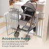 imageCumbor 29746quot Baby Gate for Stairs Moms Choice Awards WinnerAuto Close Dog Gate for The House Gifts for Mom Easy Install Pressure Mounted Pet Gates for Doorways BlackGray