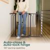imageCumbor 29746quot Baby Gate for Stairs Moms Choice Awards WinnerAuto Close Dog Gate for The House Gifts for Mom Easy Install Pressure Mounted Pet Gates for Doorways BlackBlack