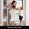 imageCumbor 29746quot Baby Gate for Stairs Moms Choice Awards WinnerAuto Close Dog Gate for The House Gifts for Mom Easy Install Pressure Mounted Pet Gates for Doorways BlackWhite