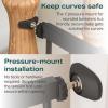 imageCumbor 29746quot Baby Gate for Stairs Moms Choice Awards WinnerAuto Close Dog Gate for The House Gifts for Mom Easy Install Pressure Mounted Pet Gates for Doorways BlackBlack