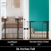 imageCumbor 29746quot Baby Gate for Stairs Moms Choice Awards WinnerAuto Close Dog Gate for The House Gifts for Mom Easy Install Pressure Mounted Pet Gates for Doorways BlackBlack