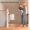 imageCumbor 29746quot Standard Baby Gate for StairsBrown ampamp Cumbor 29243quot No Bottom Bar Baby GateBrown