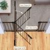 imageCumbor 29746quot Standard Baby Gate for StairsBrown ampamp Cumbor 29243quot No Bottom Bar Baby GateBrown