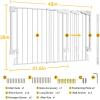 imageCumbor 34quot Extra Tall No Bottom Bar Baby Gate for Stairs Auto Close Dog Gate Indoor for Larger Pets 31648quot Hardware Mounted Safety Gate for Doorways Wide Walk Thru Door for Easy Access WhiteWhite