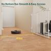 imageCumbor 34quot Extra Tall No Bottom Bar Baby Gate for Stairs Auto Close Dog Gate Indoor for Larger Pets 31648quot Hardware Mounted Safety Gate for Doorways Wide Walk Thru Door for Easy Access WhiteWhite