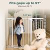 imageCumbor 36quot Extra Tall Baby Gate  29757quot Standard Baby Gate White ampamp 31648quot No Bottom Bar Dog GateWhite