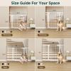 imageCumbor 36quot Extra Tall Baby Gate for Stairs 29748quot Wide Dog Gates for Doorways Auto Close Safety Gate for Babies and Pets Easy Install Pressure Mounted Fits Doorways Stairs Entryways WhiteWhite