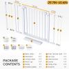imageCumbor 36quot Extra Tall Baby Gate for Stairs 29748quot Wide Dog Gates for Doorways Auto Close Safety Gate for Babies and Pets Easy Install Pressure Mounted Fits Doorways Stairs Entryways WhiteWhite