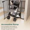 imageCumbor 36quot Extra Tall Baby Gate for Stairs 29748quot Wide Dog Gates for Doorways Auto Close Safety Gate for Babies and Pets Easy Install Pressure Mounted Fits Doorways Stairs Entryways WhiteBlack