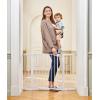 imageCumbor 46quot Auto Close Safety Baby Gate Extra Tall and Wide Child Gate Easy Walk Thru Durability Dog Gate for House Stairs Doorways Includes 4 Wall Cups 2 275Inch and 825Inch Extension