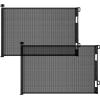 imageCumbor Mesh Retractable Gates for Stairs Dog Gate Indoor for The House Wide Pet Gate 33quot Tall Extends to 55quot Wide Long Safety Gates for Doorways Hallways Cat Gate OutdoorGrayBlack