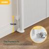 imageCumbor Mesh Retractable Gates for Stairs Dog Gate Indoor for The House Wide Pet Gate 33quot Tall Extends to 55quot Wide Long Safety Gates for Doorways Hallways Cat Gate OutdoorGrayWhite