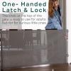 imageCumbor Mesh Retractable Gates for Stairs Dog Gate Indoor for The House Wide Pet Gate 33quot Tall Extends to 55quot Wide Long Safety Gates for Doorways Hallways Cat Gate OutdoorGrayGray