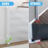 imageCumbor Mesh Retractable Gates for Stairs Dog Gate Indoor for The House Wide Pet Gate 33quot Tall Extends to 55quot Wide Long Safety Gates for Doorways Hallways Cat Gate OutdoorGrayWhite