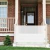 imageCumbor Mesh Retractable Gates for Stairs Dog Gate Indoor for The House Wide Pet Gate 33quot Tall Extends to 55quot Wide Long Safety Gates for Doorways Hallways Cat Gate OutdoorGrayWhite