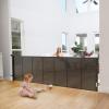 imageCumbor Mesh Retractable Gates for Stairs Dog Gate Indoor for The House Wide Pet Gate 33quot Tall Extends to 55quot Wide Long Safety Gates for Doorways Hallways Cat Gate OutdoorGrayBlack