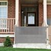 imageCumbor Mesh Retractable Gates for Stairs Dog Gate Indoor for The House Wide Pet Gate 33quot Tall Extends to 55quot Wide Long Safety Gates for Doorways Hallways Cat Gate OutdoorGrayGray