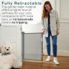 imageCumbor Mesh Retractable Gates for Stairs Dog Gate Indoor for The House Wide Pet Gate 33quot Tall Extends to 55quot Wide Long Safety Gates for Doorways Hallways Cat Gate OutdoorGrayGray