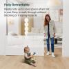 imageCumbor Mesh Retractable Gates for Stairs Dog Gate Indoor for The House Wide Pet Gate 33quot Tall Extends to 55quot Wide Long Safety Gates for Doorways Hallways Cat Gate OutdoorGrayWhite