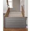 imageCumbor Retractable Baby Gates for Stairs Mom Choice Award Winner55 Wide Mesh Dog Gate for Doorways 34quot Tall Easy to Use Pet Fence for The House Toddler Safety Essentials IndoorampampOutdoor BlackAGray