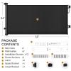 imageCumbor Retractable Baby Gates for Stairs Mom Choice Award Winner55 Wide Mesh Dog Gate for Doorways 34quot Tall Easy to Use Pet Fence for The House Toddler Safety Essentials IndoorampampOutdoor BlackABlack