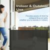 imageCumbor Retractable Baby Gates for Stairs Mom Choice Award Winner55 Wide Mesh Dog Gate for Doorways 34quot Tall Easy to Use Pet Fence for The House Toddler Safety Essentials IndoorampampOutdoor BlackABlack